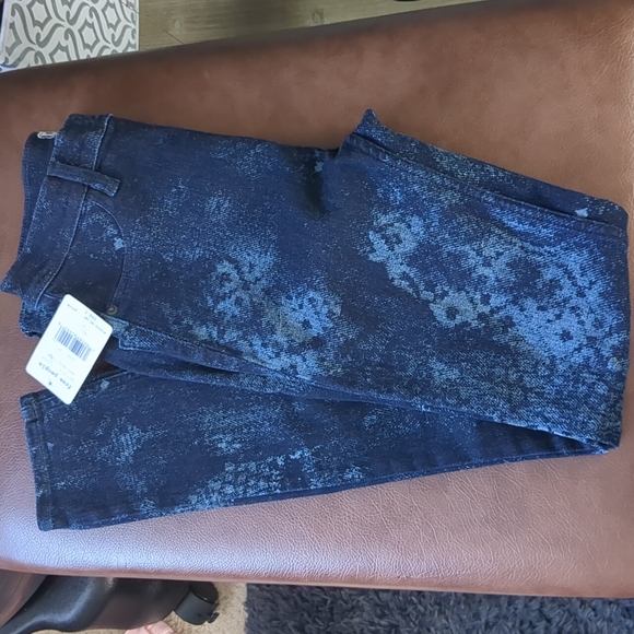 NWT Free people Indigo Combo High Rise Skinny Jeans Size 27 - Picture 11 of 11